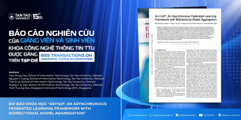 Báo cáo NCKH được đăng trên tạp chí IEEE TRANSACTIONS ON EMERGING TOPICS IN COMPUTING (Q1)